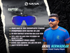 Akhil Herwadkar Ranji Player X Mattte Silver/Black Frame Blue Revo Lens Sports Sunglasses