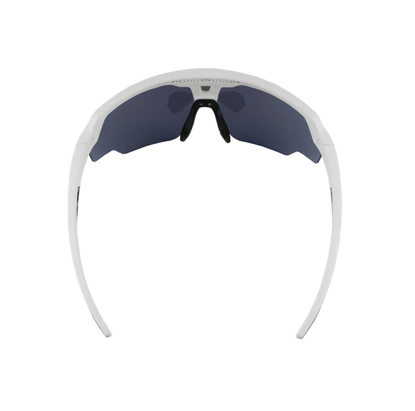 SASA Raptor Matte White Frame Blue Revo Lens Sports Sunglasses