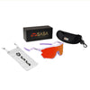 SASA Z Series Prismatic Purple Frame Red Revo Lens Sports Sunglasses