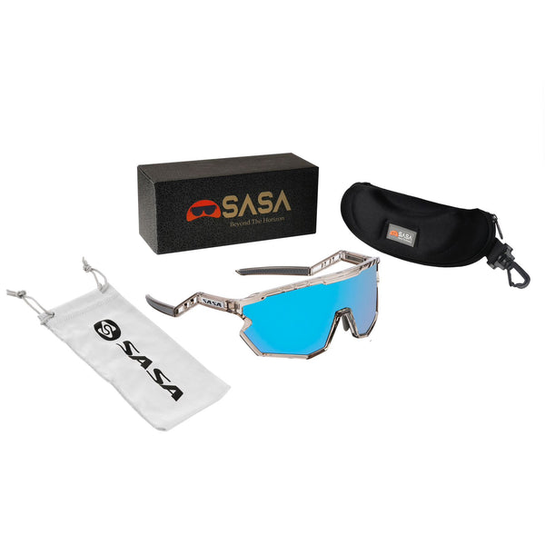 SASA Z Series Prismatic Grey Frame with Ice Blue Revo Lens
