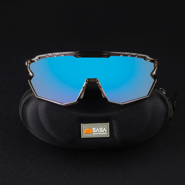 SASA Z Series Prismatic Grey Frame with Ice Blue Revo Lens