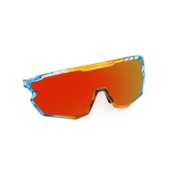 SASA Z Series Prismatic Blue / Orange Frame Red Revo Lens Sports Sunglasses