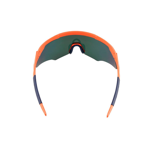 M-Series Matte Orange Frame with Red Revo Lens Sports Sunglasses for Cricket I Cycling I Marathon