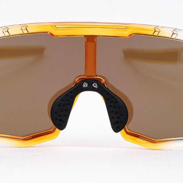 SASA Z Series Prismatic Blue / Orange Frame Red Revo Lens Sports Sunglasses