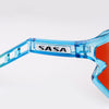 SASA Z Series Prismatic Blue / Orange Frame Red Revo Lens Sports Sunglasses