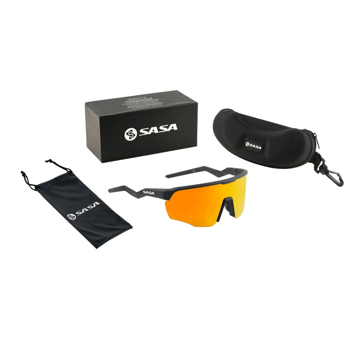 Viper Matte Black Frame Lens Gold Revo Sports Sunglasses For Cricket I Cycling I Marathon