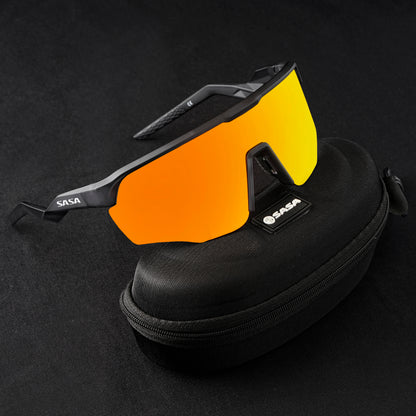 Viper Translucent Grey Frame Lens Gold Revo Sports Sunglasses For Cricket I Cycling I Marathon