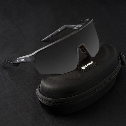 Viper Translucent Grey Frame Lens PC Smoke (Black) Sports Sunglasses For Cricket I Cycling I Marathon