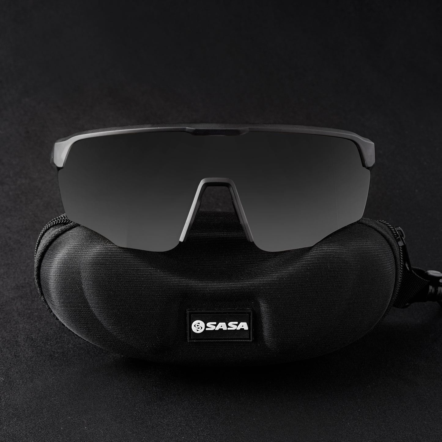 Viper Translucent Grey Frame Lens PC Smoke (Black) Sports Sunglasses For Cricket I Cycling I Marathon