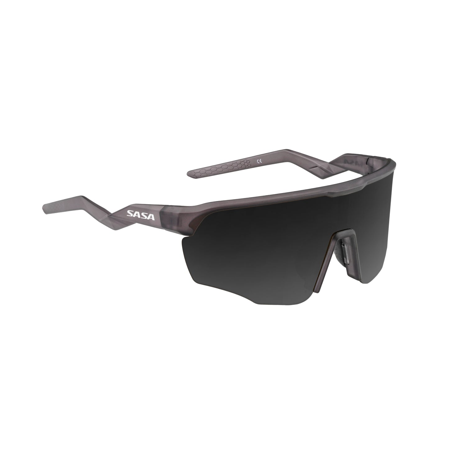 Viper Translucent Grey Frame Lens PC Smoke (Black) Sports Sunglasses For Cricket I Cycling I Marathon