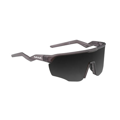 Viper Translucent Grey Frame Lens PC Smoke (Black) Sports Sunglasses For Cricket I Cycling I Marathon