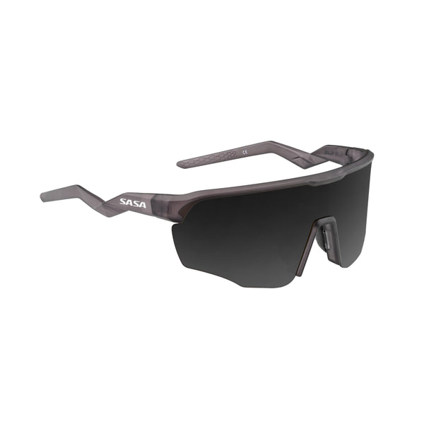 Translucent Grey Frame Lens PC Smoke (Black) Sports Sunglasses For Cricket I Cycling I Marathon
