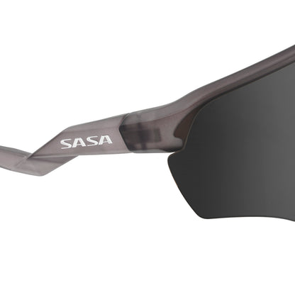 Viper Translucent Grey Frame Lens PC Smoke (Black) Sports Sunglasses For Cricket I Cycling I Marathon