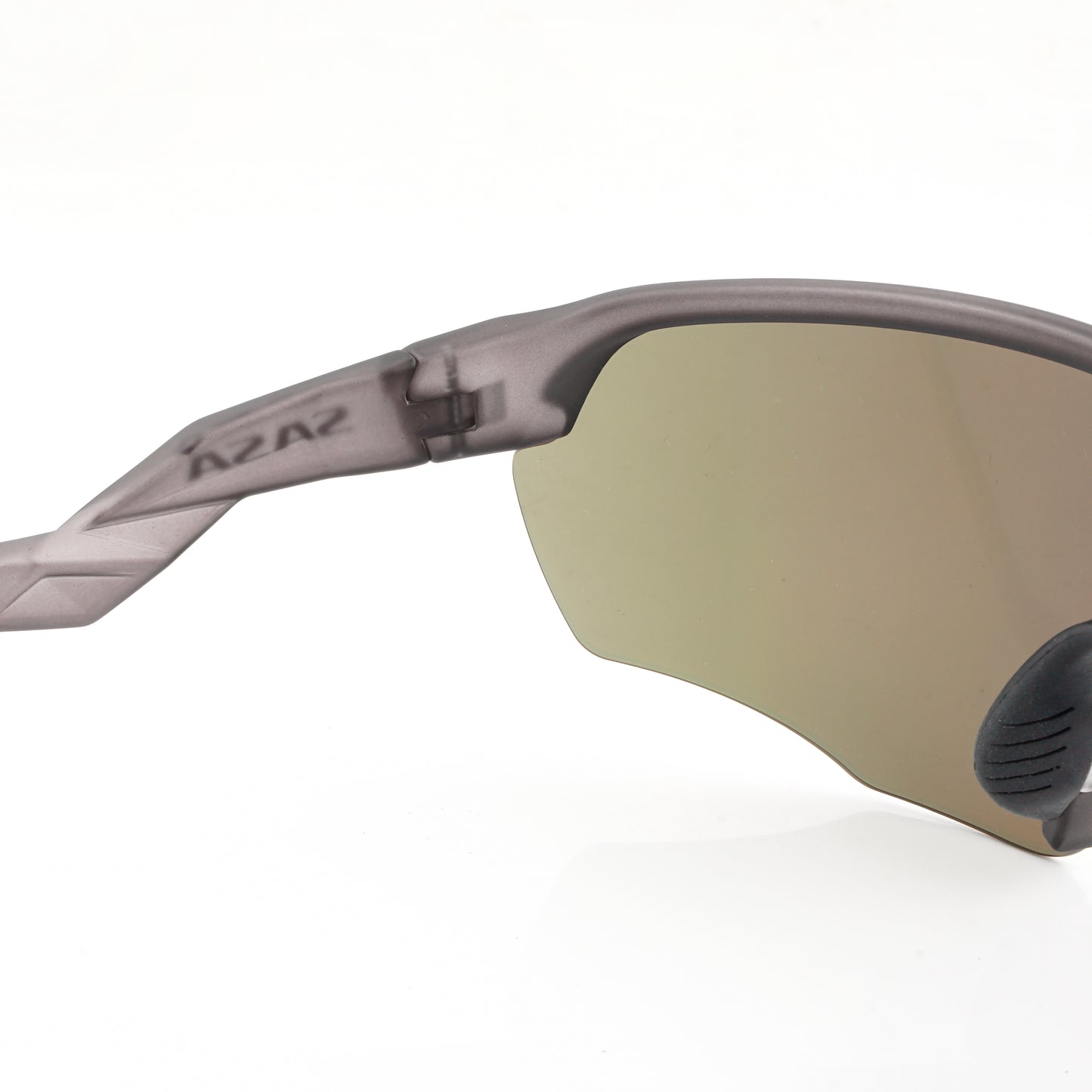 Viper Translucent Grey Frame Lens Gold Revo Sports Sunglasses For Cricket I Cycling I Marathon