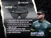 Bunty Patel X Matte Black Frame Black Lens Raptor Sunglasses