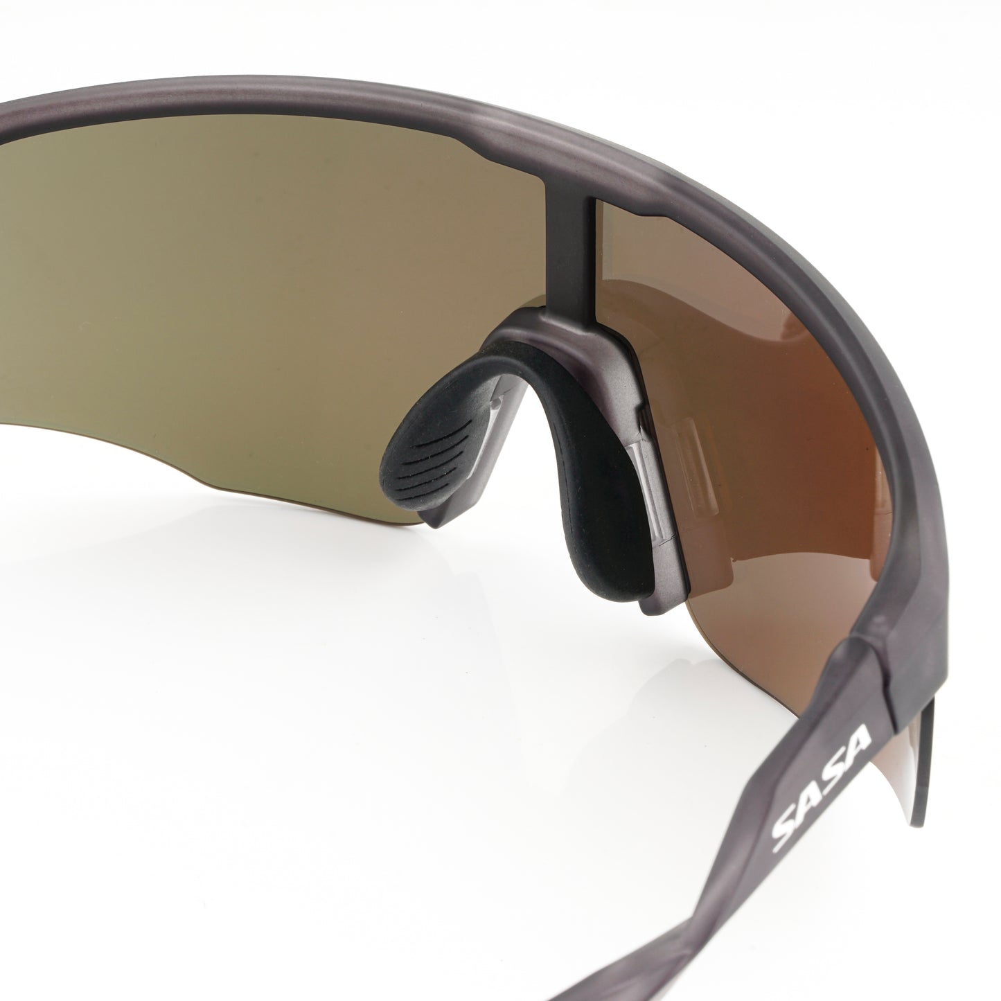 Viper Translucent Grey Frame Lens Gold Revo Sports Sunglasses For Cricket I Cycling I Marathon