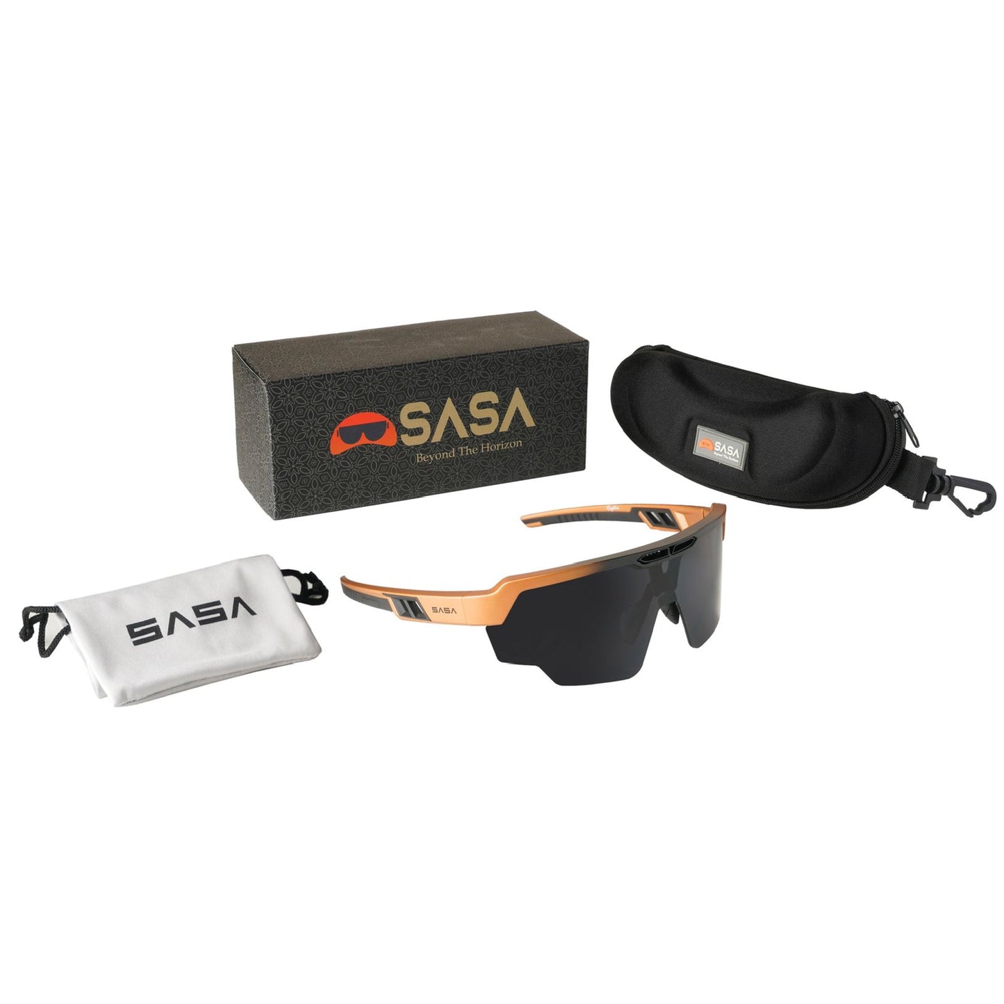 Raptor Matte Copper Black Frame Smoke Black Lens Sports Sunglasses for Cricket I Cycling I Marathon