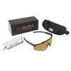 Piyush Chawla X Mercury Black Frame Copper Lens Revo Sports Sunglasses