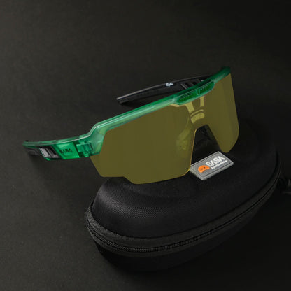 Raptor Transcluent  Green Frame Lens Night Vision Sports Sunglasses for Cricket I Cycling I Marathon
