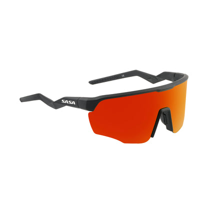 Viper Matte Black Frame Lens Red Revo Sports Sunglasses For Cricket I Cycling I Marathon