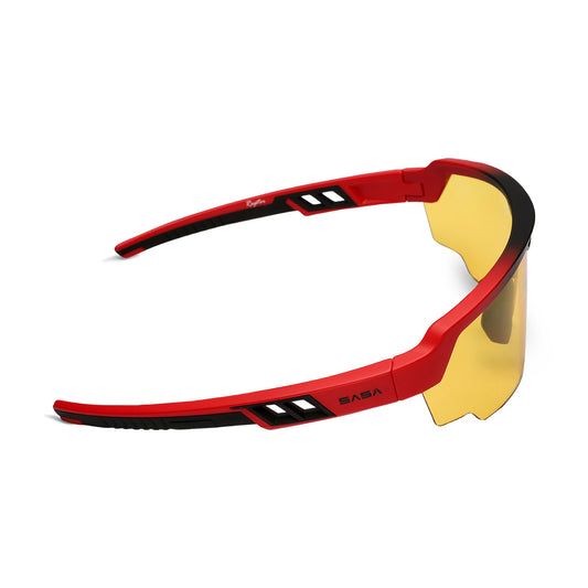 SASA Raptor Matte Red/Black Frame Night Vision Lens Sports Sunglasses