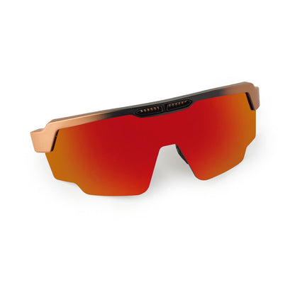 Raptor Matte Copper-Black Frame Red Revo Lens Sports Sunglasses for Cricket I Cycling I Marathon