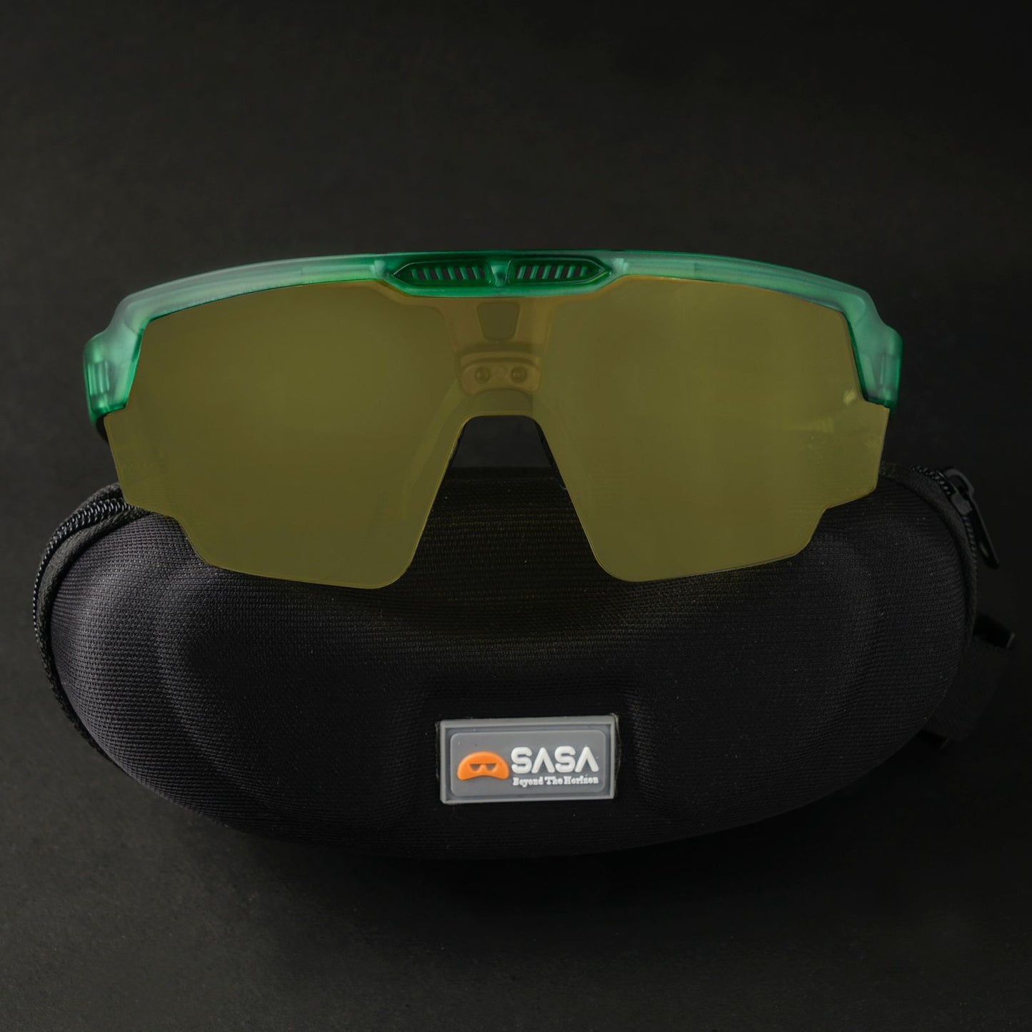 Raptor Transcluent  Green Frame Lens Night Vision Sports Sunglasses for Cricket I Cycling I Marathon