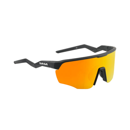 Viper Matte Black Frame Lens Gold Revo Sports Sunglasses For Cricket I Cycling I Marathon