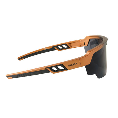 Raptor Matte Copper Black Frame Smoke Black Lens Sports Sunglasses for Cricket I Cycling I Marathon