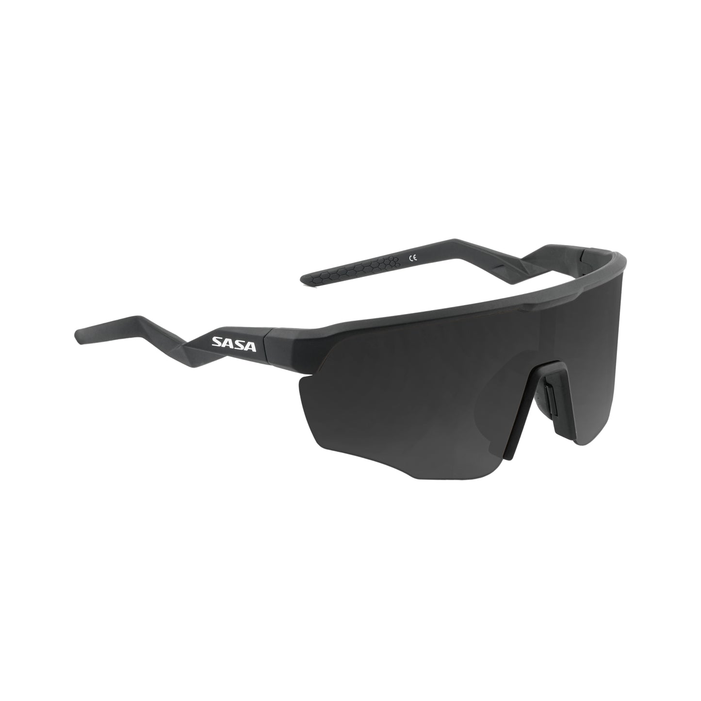 Viper Matte Black Frame Lens PC Smoke (Black) Sports Sunglasses For Cricket I Cycling I Marathon