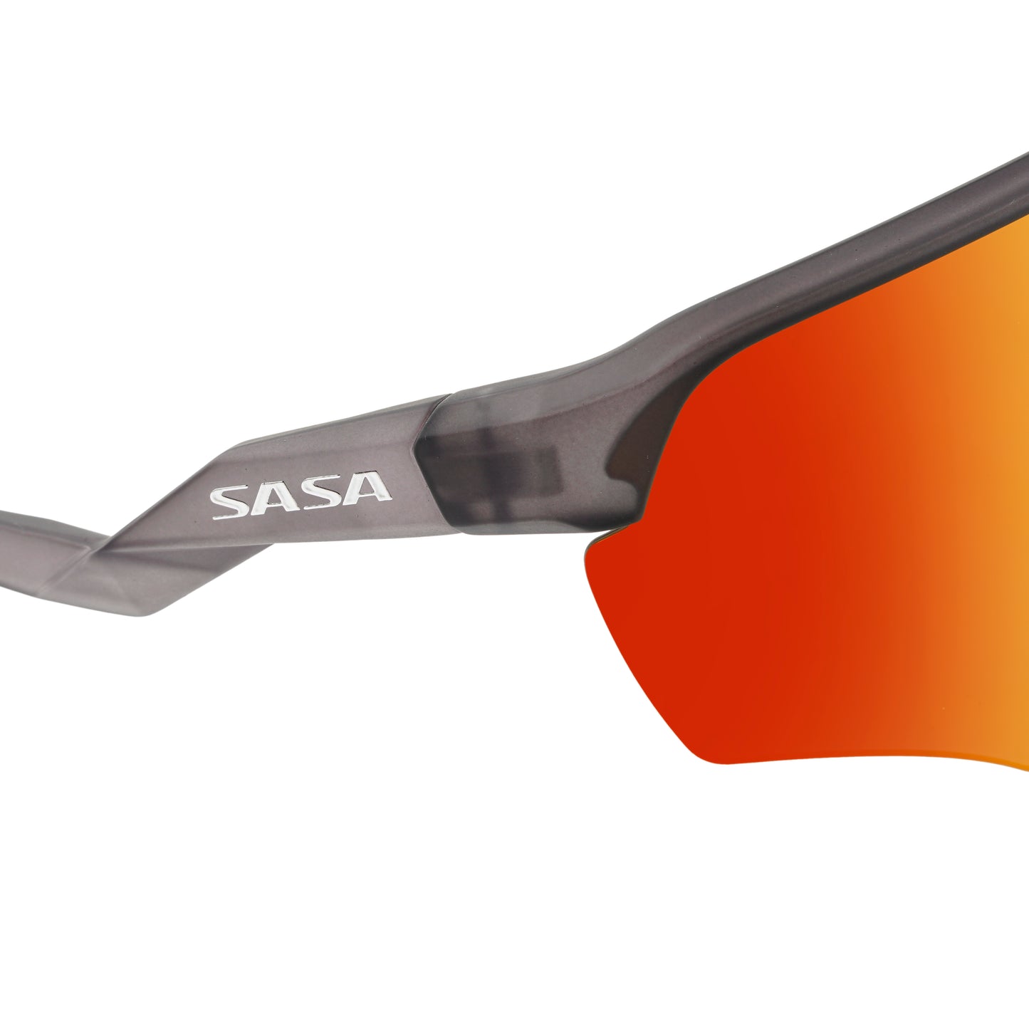 Viper Translucent Grey Frame Lens Red Revo Sports Sunglasses For Cricket I Cycling I Marathon