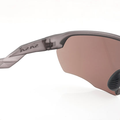 Viper Translucent Grey Frame Lens Red Revo Sports Sunglasses For Cricket I Cycling I Marathon