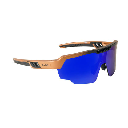 Raptor Matte Copper Black Frame Blue Revo Lens Sports Sunglasses for Cricket I Cycling I Marathon