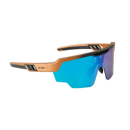 Raptor Matte Copper/Black Frame Ice Blue Revo Lens Sports Sunglasses for Cricket I Cycling I Marathon