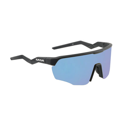 Viper Matte Black Frame Lens Ice Blue Revo Sports Sunglasses For Cricket I Cycling I Marathon