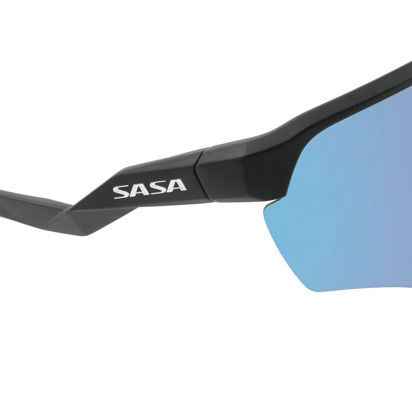 Viper Matte Black Frame Lens Ice Blue Revo Sports Sunglasses For Cricket I Cycling I Marathon
