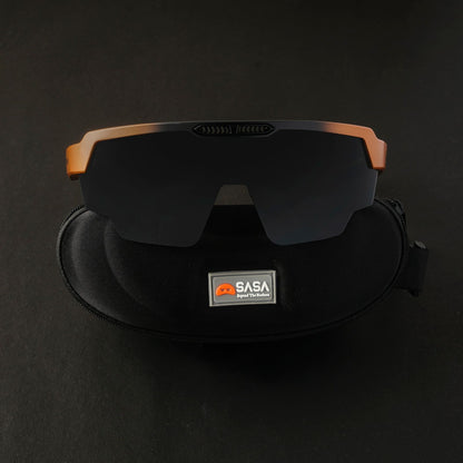Raptor Matte Copper Black Frame Smoke Black Lens Sports Sunglasses for Cricket I Cycling I Marathon