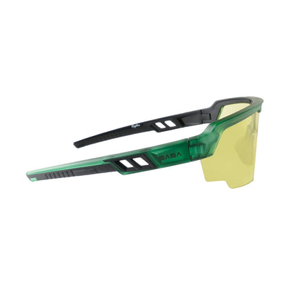 Raptor Transcluent  Green Frame Lens Night Vision Sports Sunglasses for Cricket I Cycling I Marathon