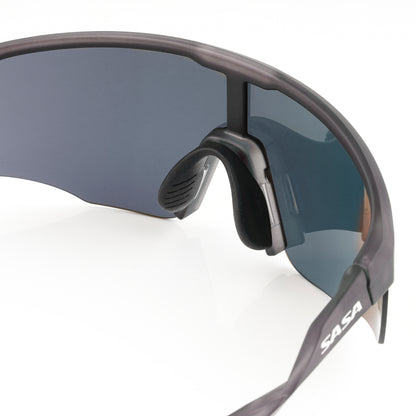 Viper Translucent Grey Frame Lens Ice Blue Revo Sports Sunglasses For Cricket I Cycling I Marathon