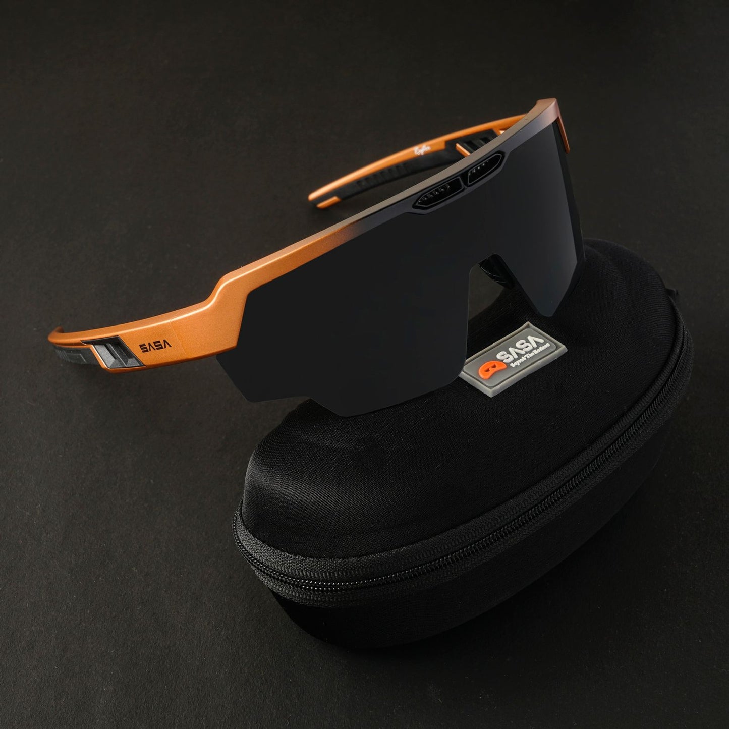 Raptor Matte Copper Black Frame Smoke Black Lens Sports Sunglasses for Cricket I Cycling I Marathon