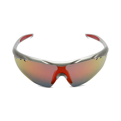 Siddhesh Lad Mumbai Indians IPL Player X SASA Hawkeye Matte Frame Silver Red Revo Lens Sports Sunglasses