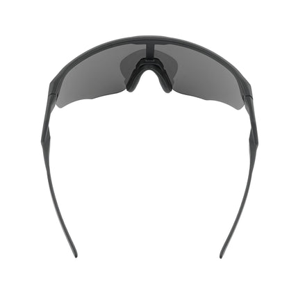 Viper Matte Black Frame Lens PC Smoke (Black) Sports Sunglasses For Cricket I Cycling I Marathon