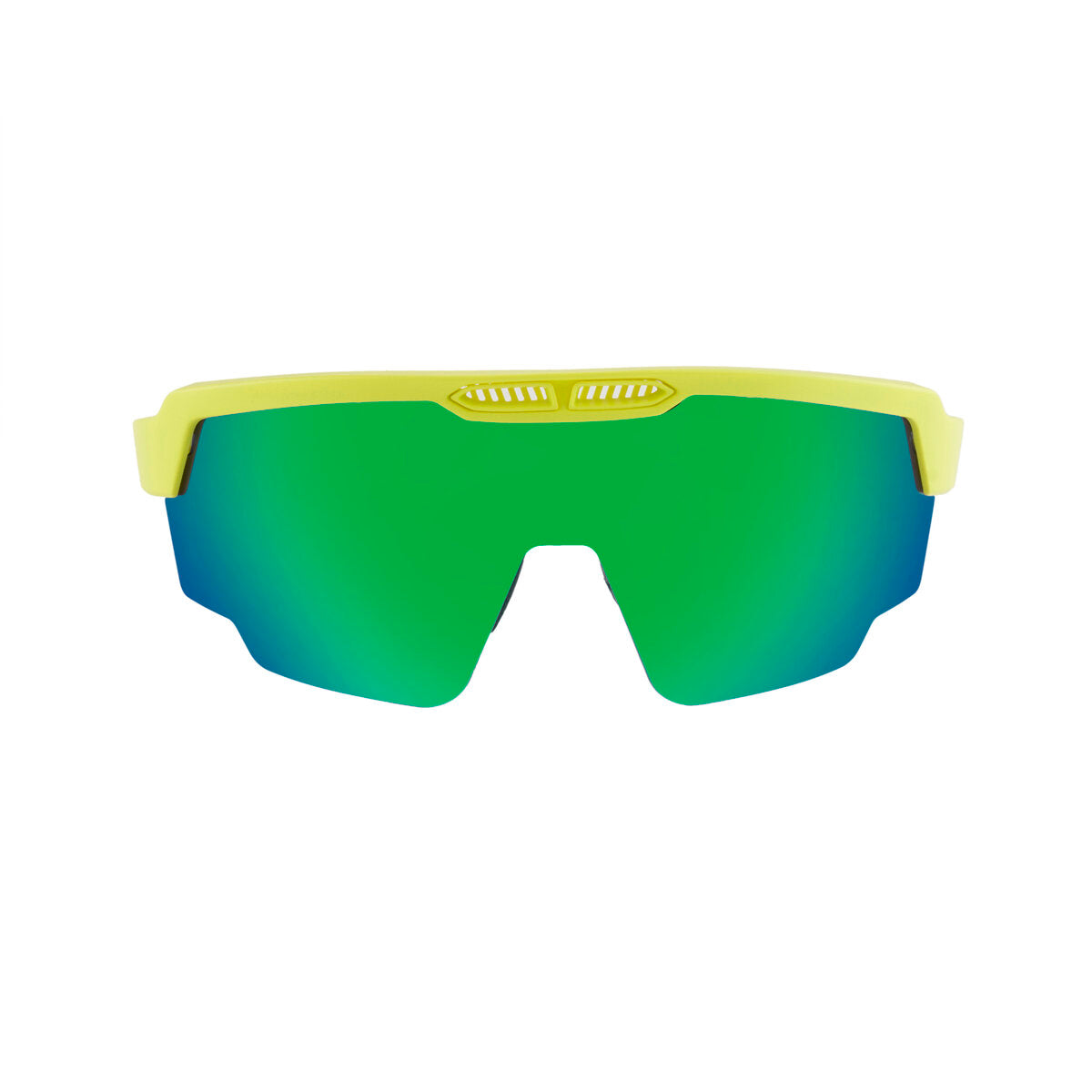 Raptor Neon Yellow Frame Green Revo Lens Sports Sunglasses for Cricket I Cycling I Marathon