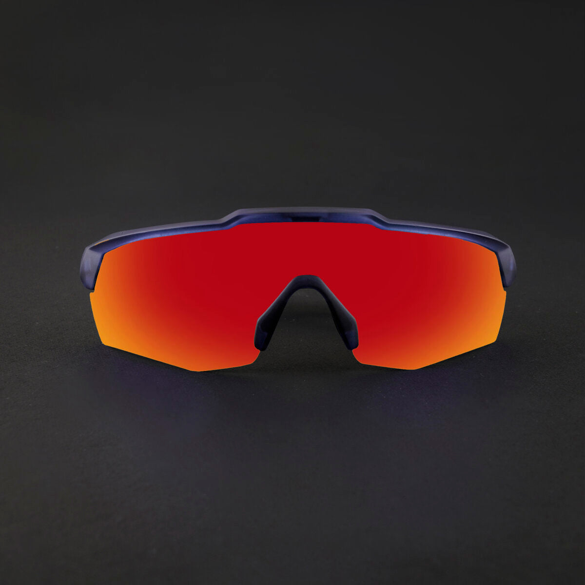 Rebound Translucent Blue Frame Red Revo Lens Sports Sunglasses