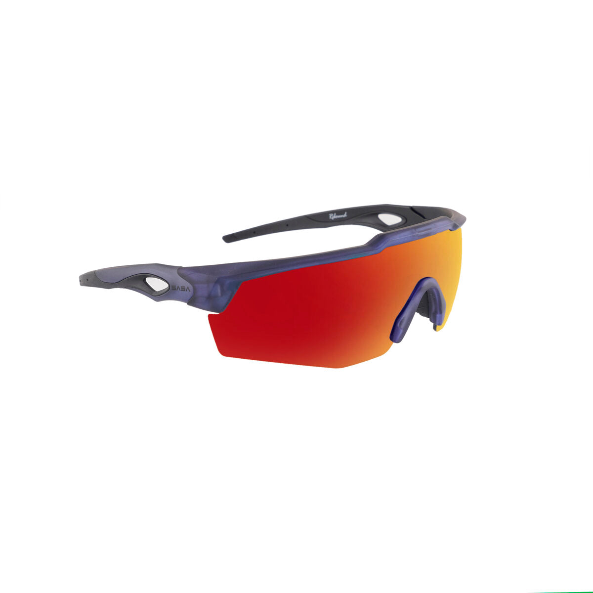 Rebound Translucent Blue Frame Red Revo Lens Sports Sunglasses