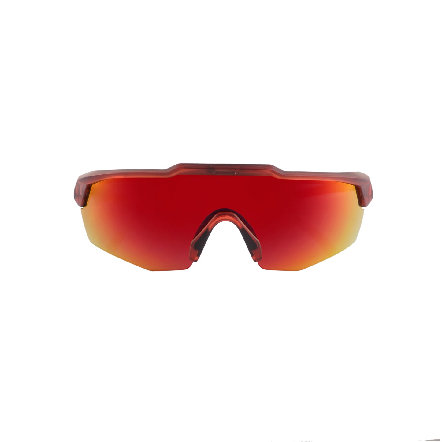 Rebound Translucent Red Frame Red Revo Lens Sports Sunglasses