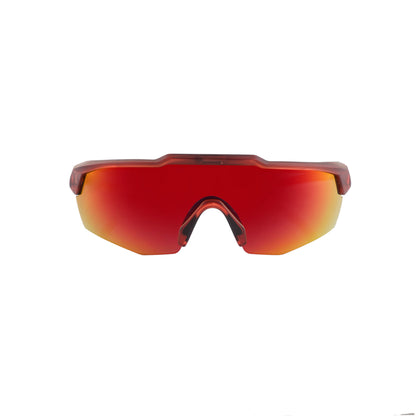Rebound Translucent Red Frame Red Revo Lens Sports Sunglasses