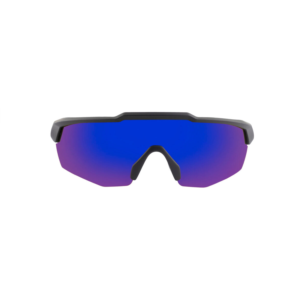 Rebound Frame Matte Black Frame Blue Revo Lens Sports Sunglasses