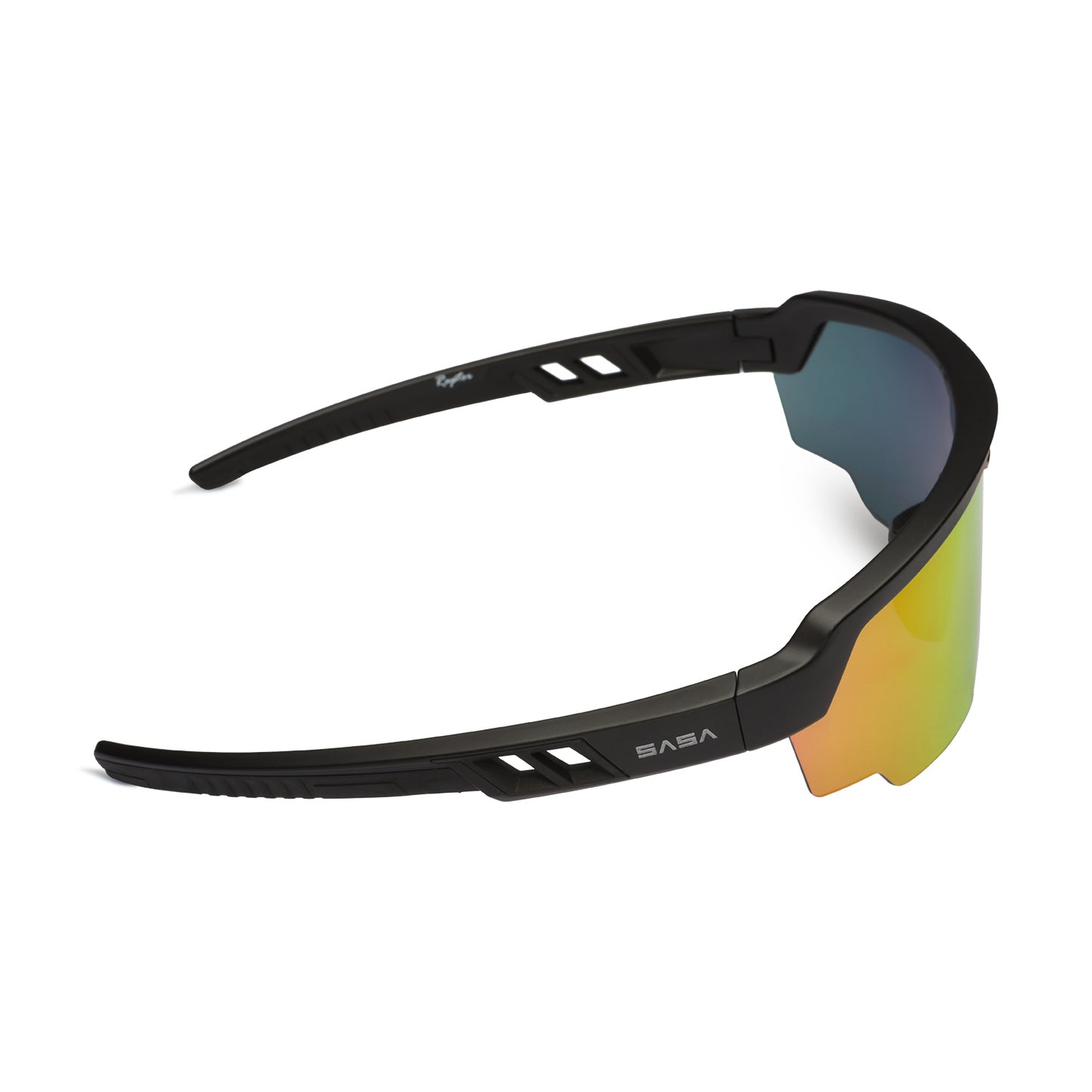 Raptor Matte Black Frame Red Revo Lens Sports Sunglasses for Cricket I Cycling I Marathon