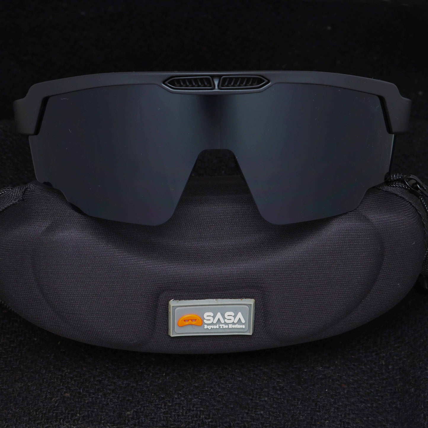 Bunty Patel X Matte Black Frame Black Lens Raptor Sunglasses